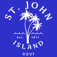 Retro Cool St John Usvi Beach Palm Tree Novelty Souvenir Gift Baby Bodysuit