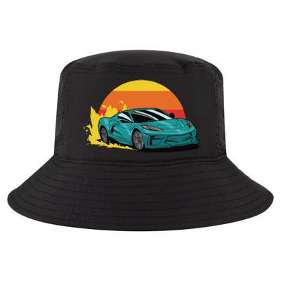 Race Car Sunset Cool Comfort Performance Bucket Hat