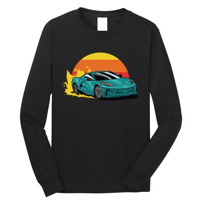 Race Car Sunset Long Sleeve Shirt