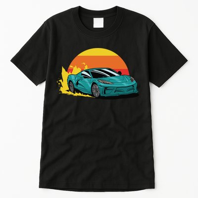 Race Car Sunset Tall T-Shirt