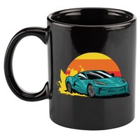 Race Car Sunset 11oz C Handle Ceramic Mug