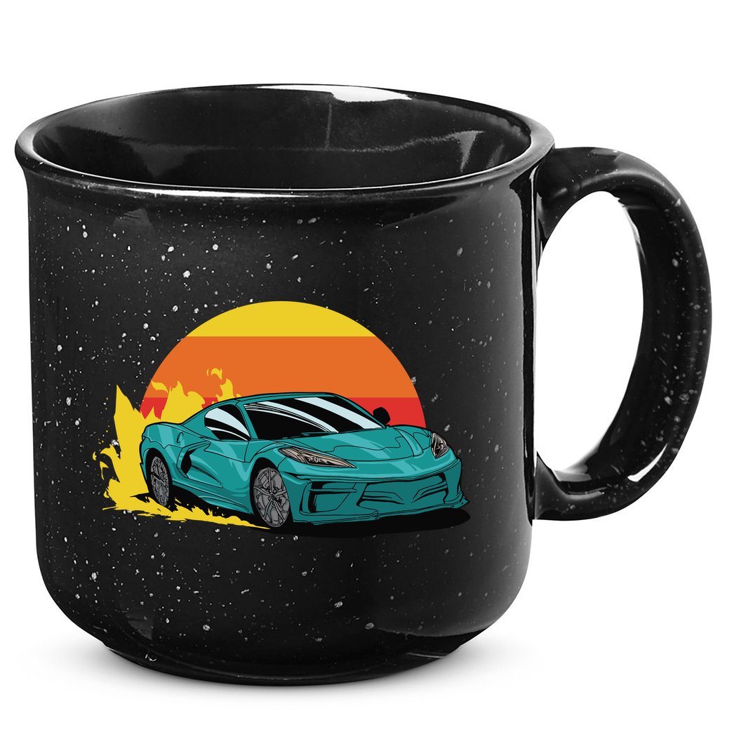 Race Car Sunset 15oz Campfire Ceramic Mug