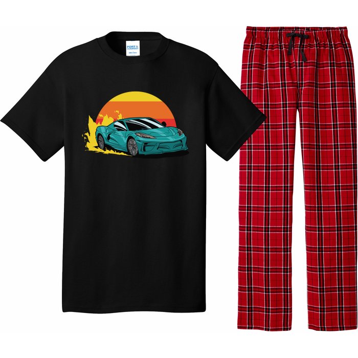 Race Car Sunset Pajama Set