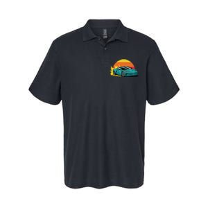 Race Car Sunset Softstyle Adult Sport Polo