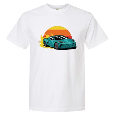 Race Car Sunset Garment-Dyed Heavyweight T-Shirt