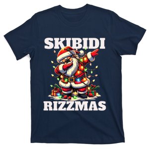 Rizz Christmas Santa Funny Xmas Gen Alpha Ski Bidi Riz Mas T-Shirt