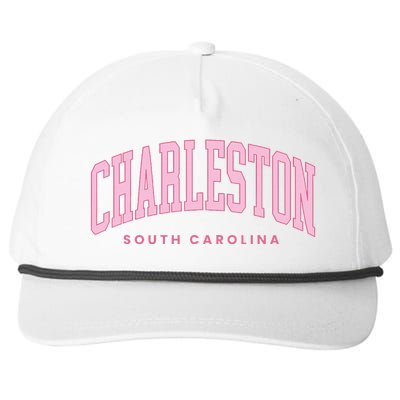 Retro Charleston South Carolina Preppy Throwback Girl Snapback Five-Panel Rope Hat