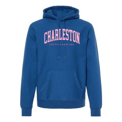 Retro Charleston South Carolina Preppy Throwback Girl Premium Hoodie