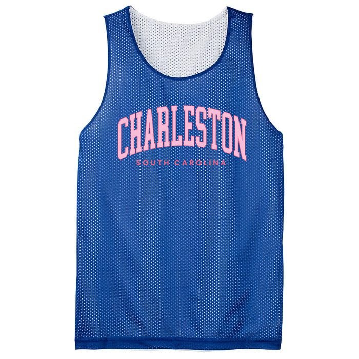 Retro Charleston South Carolina Preppy Throwback Girl Mesh Reversible Basketball Jersey Tank