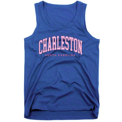 Retro Charleston South Carolina Preppy Throwback Girl Tank Top