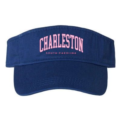 Retro Charleston South Carolina Preppy Throwback Girl Valucap Bio-Washed Visor