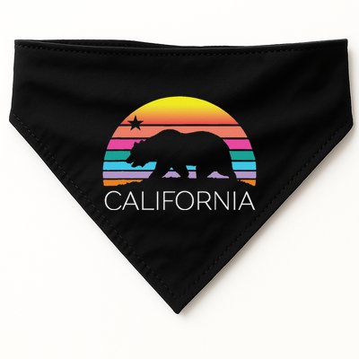 Retro California Surf Vintage Beach Cali 80s Venice Palm Sun USA-Made Doggie Bandana
