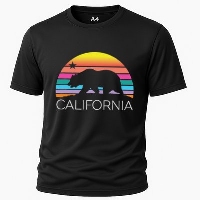 Retro California Surf Vintage Beach Cali 80s Venice Palm Sun Performance Shirt