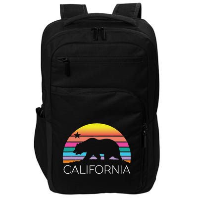 Retro California Surf Vintage Beach Cali 80s Venice Palm Sun Impact Tech Backpack
