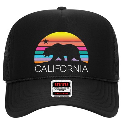Retro California Surf Vintage Beach Cali 80s Venice Palm Sun Trucker Hat