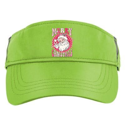 Retro Cheerful Santa Merry Christmas Santa Claus Gift Adult Drive Performance Visor