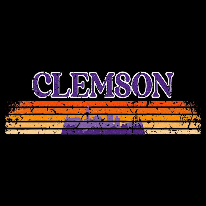 Retro Clemson SC 80s Grunge Vintage Sweatshirt