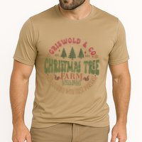 Retro Christmas Tree Farm Funny Holiday Vibes Performance Shirt