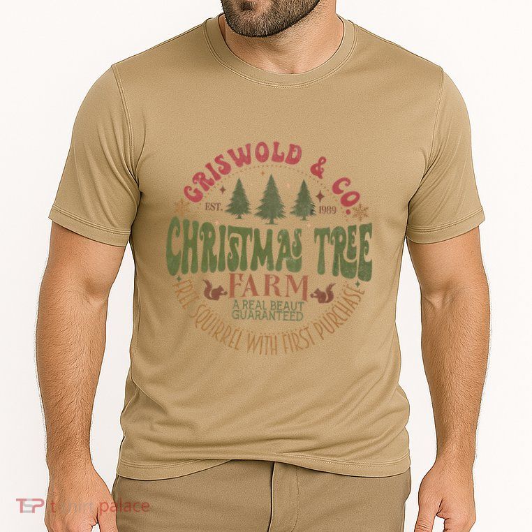 Retro Christmas Tree Farm Funny Holiday Vibes Performance Shirt