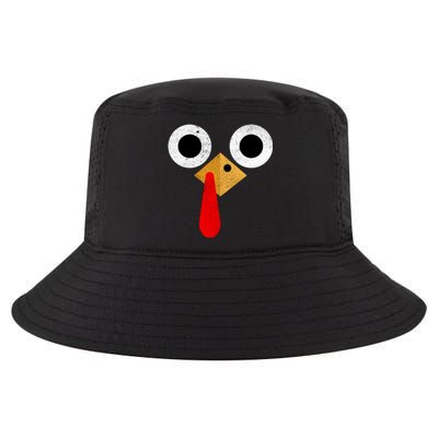 Retro Cute Turkey Face Thanksgiving Costume Gift Cool Comfort Performance Bucket Hat