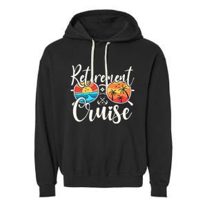 Retired Cruising Trip Vacation Retirement Cruise 2024 Garment-Dyed Fleece Hoodie