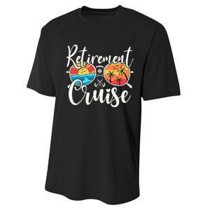 Retired Cruising Trip Vacation Retirement Cruise 2024 Performance Sprint T-Shirt