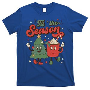 Retro Christmas Tis The Season Christmas Tree Coffee Latte Meaningful Gift T-Shirt