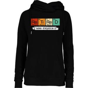 Retired Chemistry Teacher Science Retirement Gifts Chemistry Womens Funnel Neck Pullover Hood