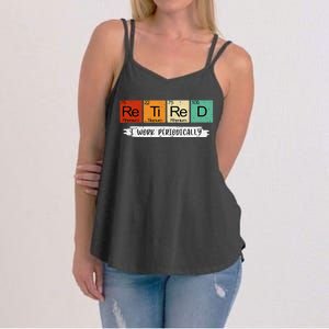 Retired Chemistry Teacher Science Retirement Gifts Chemistry Women's Strappy Tank