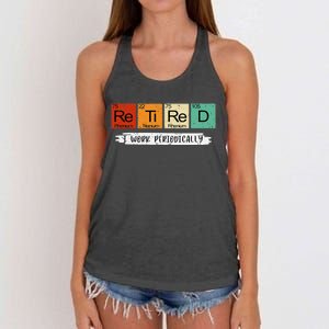 Retired Chemistry Teacher Science Retirement Gifts Chemistry Women's Knotted Racerback Tank