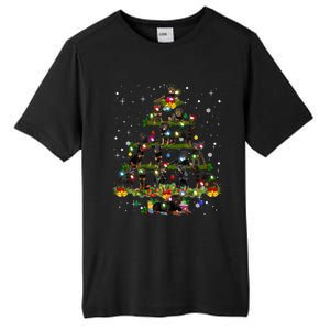 Rottweiler Christmas Tree Lights Sweater Xmas Dog Lover Funny Gift Tall Fusion ChromaSoft Performance T-Shirt