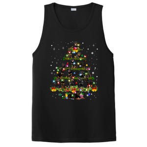 Rottweiler Christmas Tree Lights Sweater Xmas Dog Lover Funny Gift PosiCharge Competitor Tank