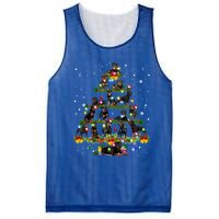 Rottweiler Christmas Tree Lights Sweater Xmas Dog Lover Funny Gift Mesh Reversible Basketball Jersey Tank