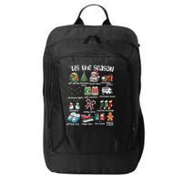 Retro Christmas Tis The Season City Backpack