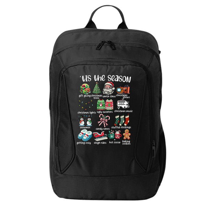 Retro Christmas Tis The Season City Backpack