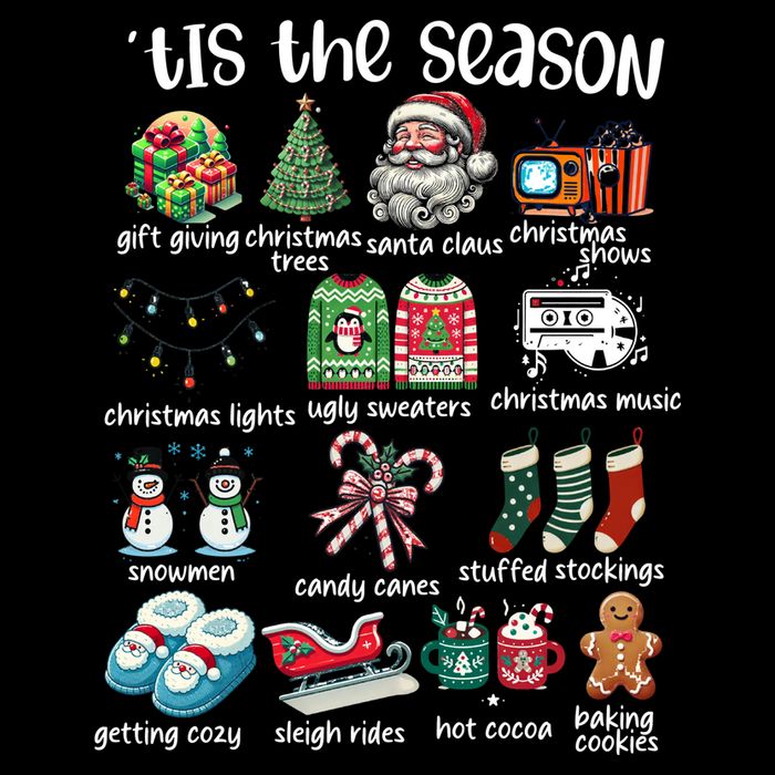 Retro Christmas Tis The Season City Backpack