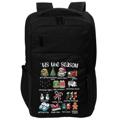 Retro Christmas Tis The Season Impact Tech Backpack