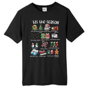 Retro Christmas Tis The Season Tall Fusion ChromaSoft Performance T-Shirt