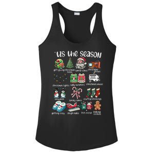 Retro Christmas Tis The Season Ladies PosiCharge Competitor Racerback Tank