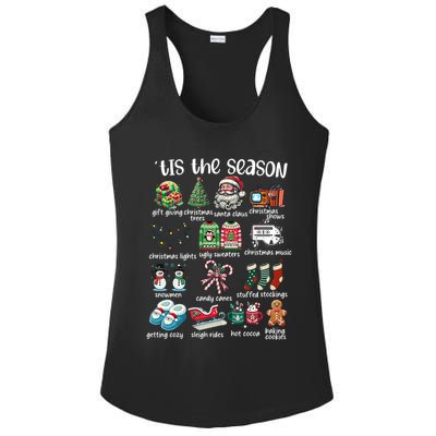 Retro Christmas Tis The Season Ladies PosiCharge Competitor Racerback Tank