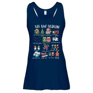 Retro Christmas Tis The Season Ladies Essential Flowy Tank