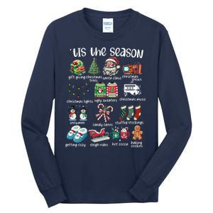 Retro Christmas Tis The Season Tall Long Sleeve T-Shirt