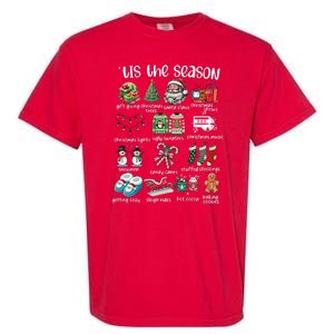 Retro Christmas Tis The Season Garment-Dyed Heavyweight T-Shirt