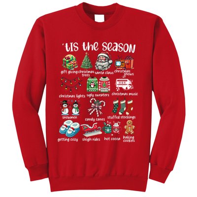 Retro Christmas Tis The Season Sweatshirt