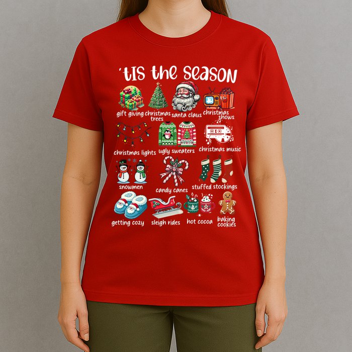 Retro Christmas Tis The Season T-Shirt