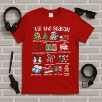 Retro Christmas Tis The Season T-Shirt