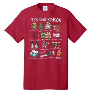 Retro Christmas Tis The Season Tall T-Shirt