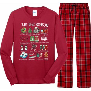 Retro Christmas Tis The Season Long Sleeve Pajama Set