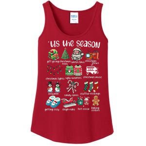 Retro Christmas Tis The Season Ladies Essential Tank