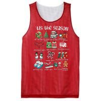 Retro Christmas Tis The Season Mesh Reversible Basketball Jersey Tank